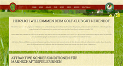 Desktop Screenshot of golfclub-gut-neuenhof.de